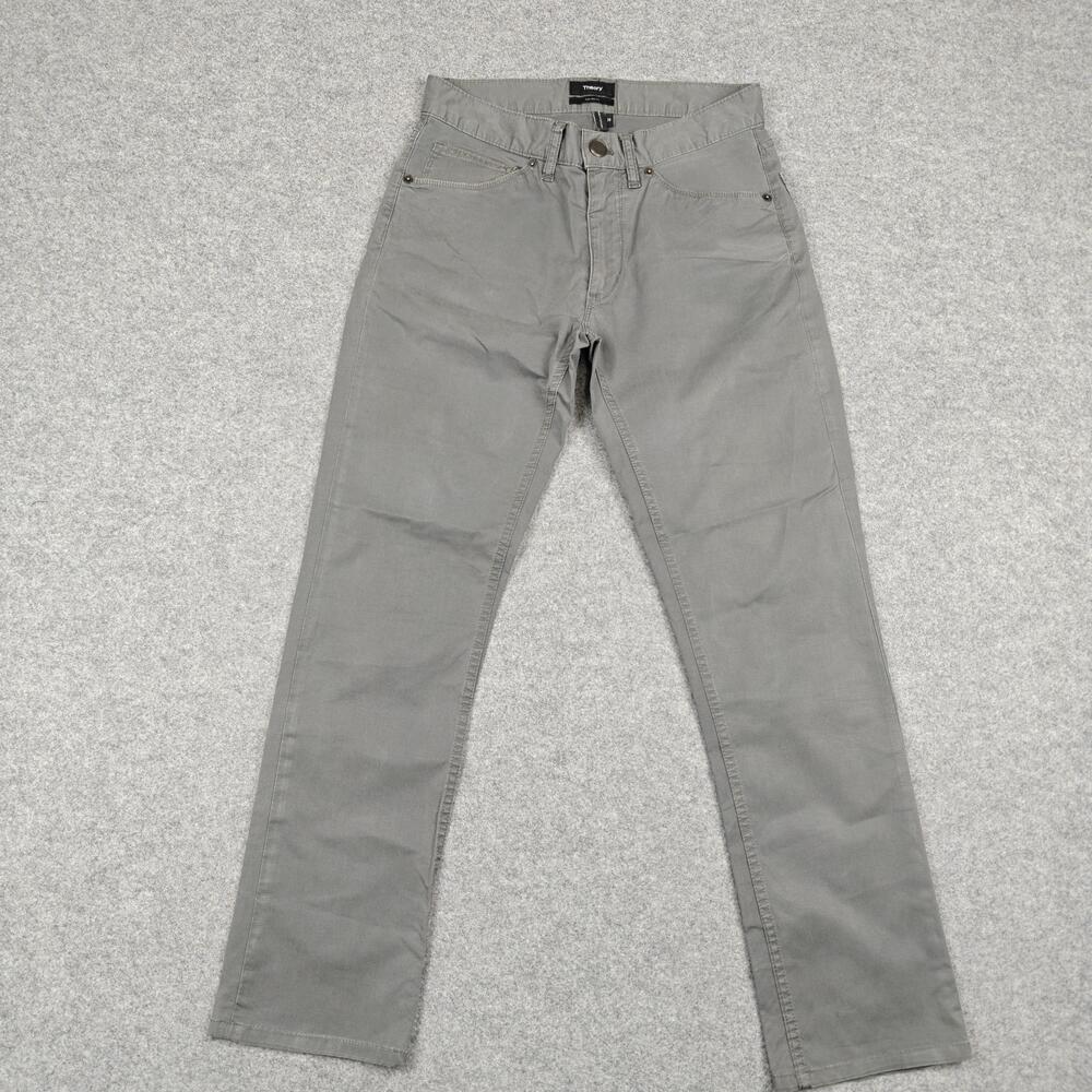 Theory Raffi Slim Fit Jeans Mens 28x32 Gray Slim Stretch Cotton Denim Pants